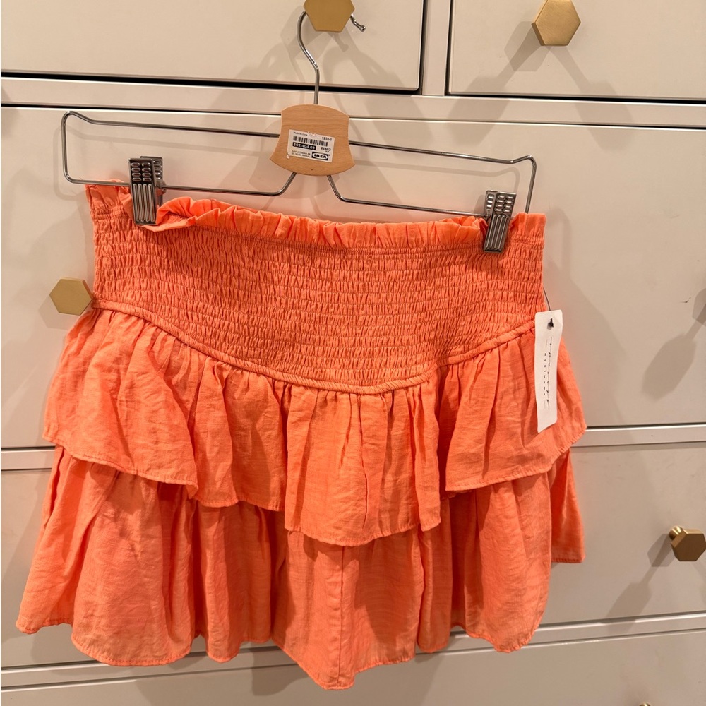 Orange Ruffled Skirt - Picture 2 of 2